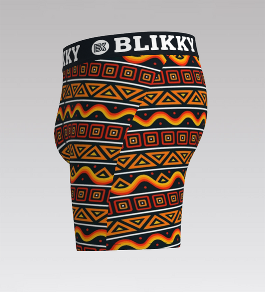 BLIKKY Afriyé Tribal Noir 6" Boxer Brief
