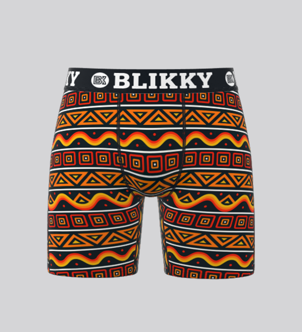 BLIKKY Afriyé Tribal Noir 6" Boxer Brief