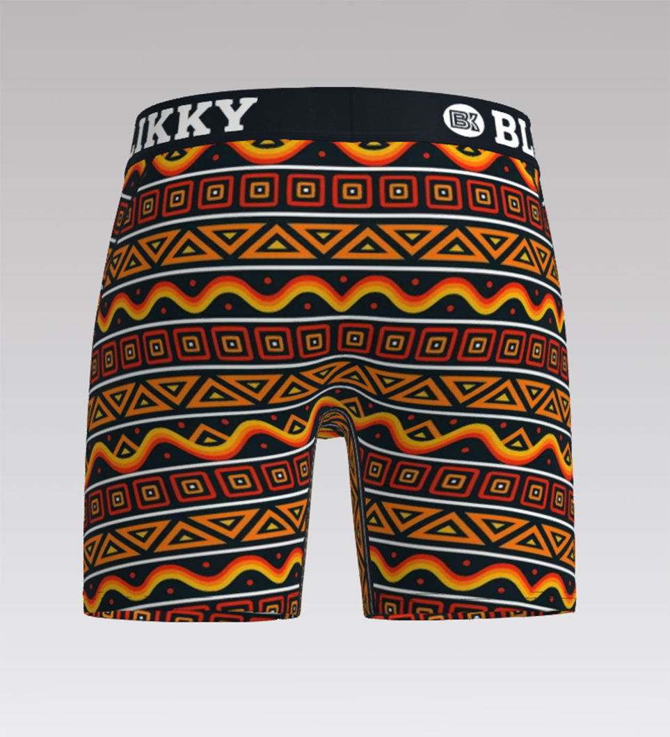 BLIKKY Afriyé Tribal Noir 6" Boxer Brief