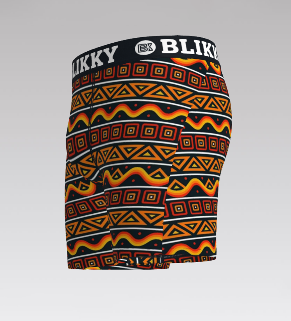 BLIKKY Afriyé Tribal Noir 6" Boxer Brief
